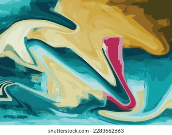 abstract oil painting vector image