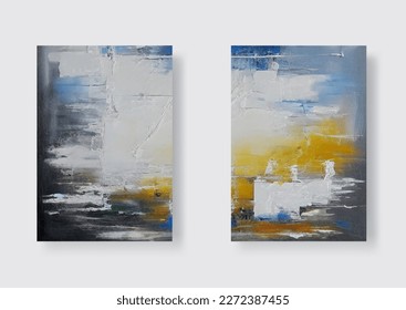 Abstrakte Ölgemälde. Kreative Design-Elemente: Poster, Einladungen, Banner, Karten, Websites, Wallpaper-Zeitschriften Moderne Vektorgrafik