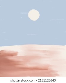 Fondo de textura de aceite abstracto. Ilustración contemporánea de arte 2D