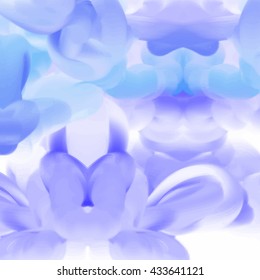 Abstract oil, watercolor and gouache brush background, paintbrush soft blue texture