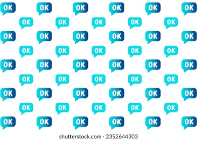 Abstract Ok Message Pattern Background, can be used for business designs, presentation designs or any suitable designs.