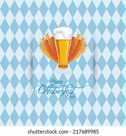 Abstract Oktoberfest background with some special objects