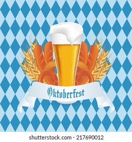 Abstract Oktoberfest background with some special objects