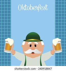 abstract oktoberfest background with some special objects