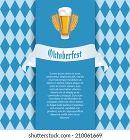 abstract oktoberfest background with special allusive objects