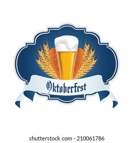 abstract oktoberfest background with special allusive objects