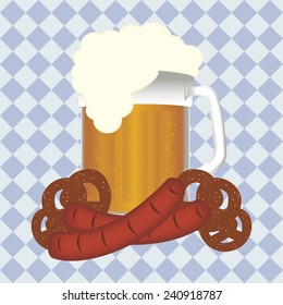 abstract oktoberfest object on special background