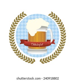 abstract oktoberfest object on a white background