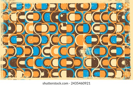 Abstract Old Aged Vintage Retro Aesthetic Background Pattern Nostalgic Art Vector