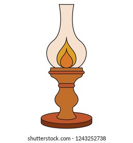 Abstract old candle