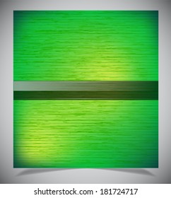 Abstract old green wood background, Vector illustration.