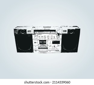 Abstraktes altes Soundelement zum Abspielen von Musik