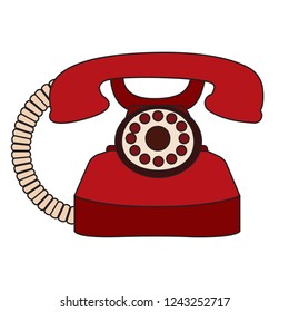 Abstract old telephone