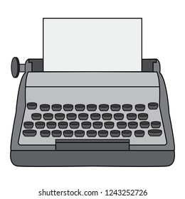 Abstract old typewriter