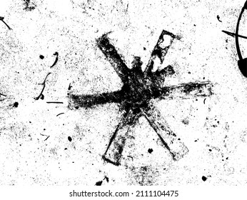 Resumen de la antigua pared de grunge de la angustia artística sobre el fondo del vector del patrón de grano y la textura. 