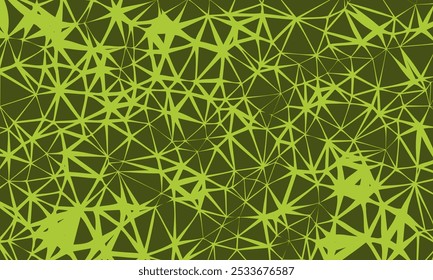 Abstract olive green geometric background. Irregular triangle pattern design idea with cultural accent for display, banner, studio, surface, advertising, web, decoration, greeting, interior