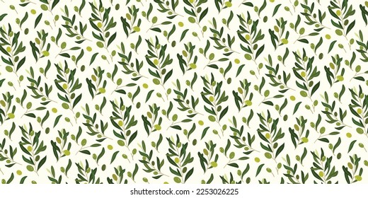 Abstract olive pattern for background design