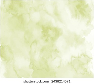 Abstrakte Oliven-Aquarell auf weißem Hintergrund. Dies ist Aquarell-Spritzer