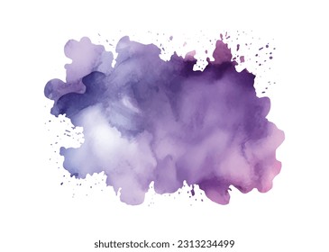 Abstract olorful watercolor on white background.The color splashing in the paper.It is a hand drawn. Isolate White background