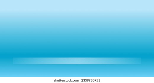 Abstract ombre gradient background or backdrop with vector white shelf for advert product