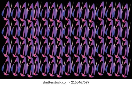 abstract on black background and pattern in purple, pink slightly white