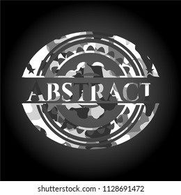 Abstract on grey camo texture