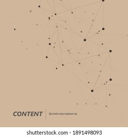 Abstract on light backdrop. Social media design concept. Technology background. Blue geometric background. Online concept. Teamwork concept. Business network concept