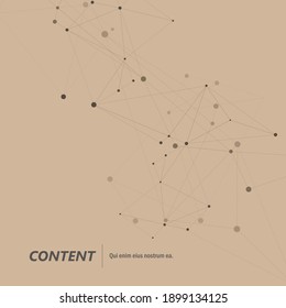 Abstrakt auf hellem Hintergrund. Konzept für Social Media-Design. Technischer Hintergrund. Blauer geometrischer Hintergrund. Online-Konzept. Teamwork-Konzept. Business-Network-Konzept