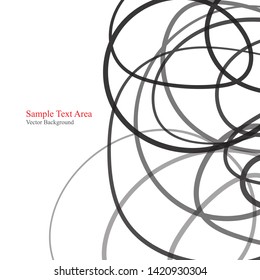 Abstract on white Background, Vector.