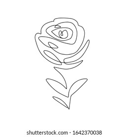 10,887 Rose one line Images, Stock Photos & Vectors | Shutterstock