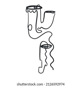 Abstrakte, einzeilige Gesichter. Trendy minimalismus Kunst. Zeitgenössische Zeichnung. Linearer Porträtstil. Einfaches Gesicht. Logo-Design. Druck für Kleidung, Poster. 