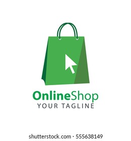 Abstract Online Shop Logo Design