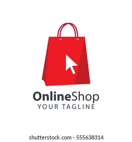 Abstract Online Shop Logo Design