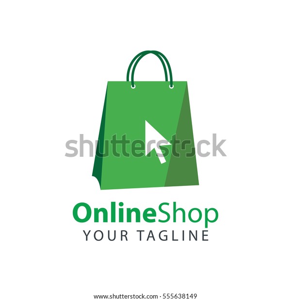 Abstract Online Shop Logo Design Stock Vector (Royalty Free) 555638149