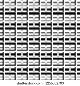 Abstract op art black and white geometric pattern background, vector eps10