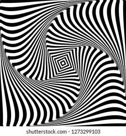 Black White Spiral Optical Illusion Stock Vector (Royalty Free ...