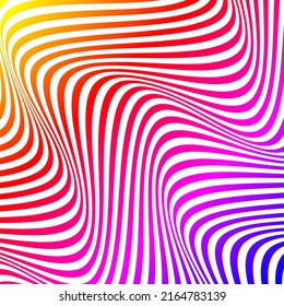 Abstrakte Optik-Textur mit schweren Streifen. Kreativer Hintergrund mit verzerrten Linien. Streifen-Diagonallinien, Design mit Verzerrung 