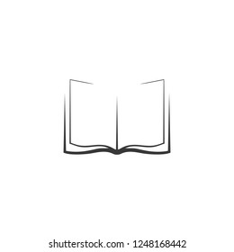 abstract open book icon