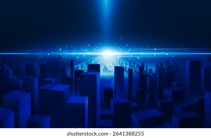 Abstract open Key Door Light out city business Light out success background Hitech communication concept innovation background, vector design