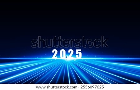 Abstract open Key Door Light out 2025 city business Light out success background Hitech communication concept innovation background, vector design