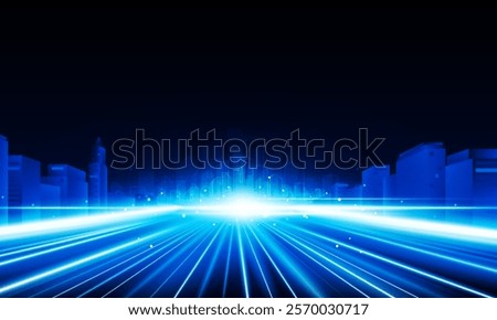 Abstract open Key Door Light out city business Light out success background Hitech communication concept innovation background, vector design