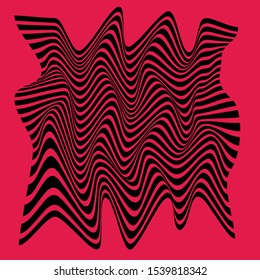 abstract optic art design vector