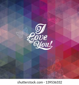 Abstract optic effect colorful triangle pattern background. triangle pattern