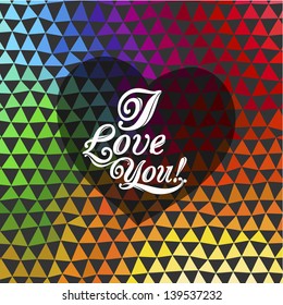 Abstract optic effect colorful triangle pattern background. seamless triangle pattern