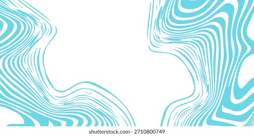 Abstrakte optische Kunst Aqua Wave. Hintergrunddesign für dynamische Fluidmuster. Futuristisches Technologiekonzept
