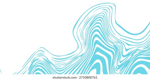 Abstract Optical Art Aqua Wave. Dynamic Fluid Pattern Background Design. Suit for banner, web, brochure, pamflet and presentation