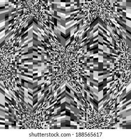 Abstract optical art illusion seamless background