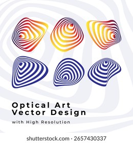 Abstract Optical Art Vector Design