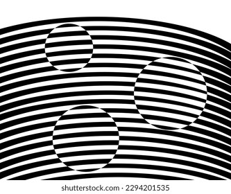 Abstract optical art for wall decoration and background