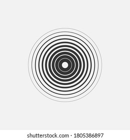 Abstract optical circle design graphic. Vector for company or corporate business. Eps 10 illustration.